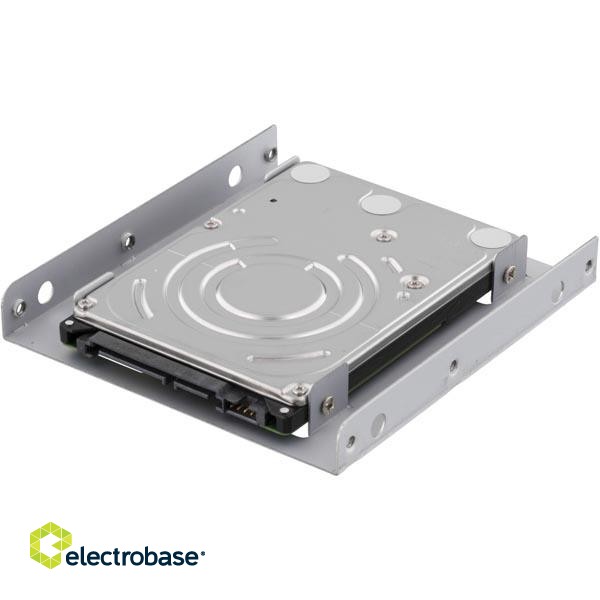 HDD mounting frame DELTACO 3.5" į 2.5", silver / RAM-8 image 2