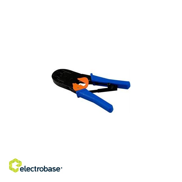 Modular tool for 4/6/8 pin with cutter / stripper, metal / plastic DELTACOIMP blue / black / orange / VK-16 image 3