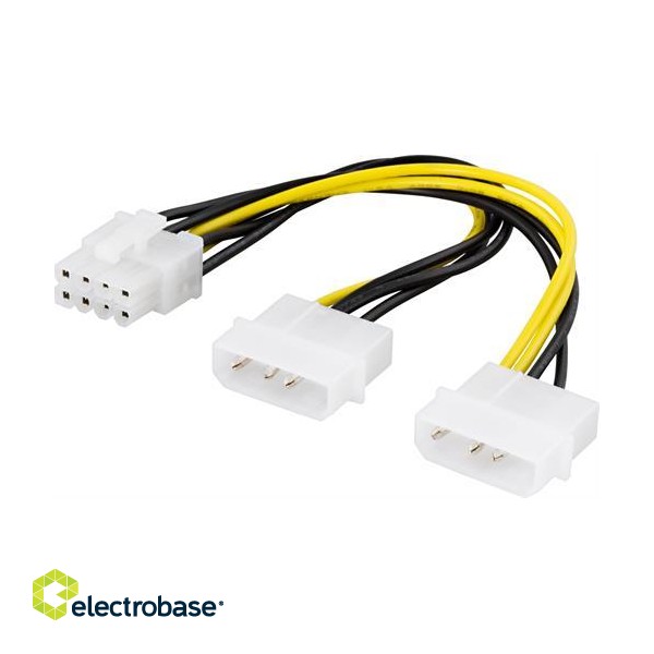 Adapteris kabelis DELTACO 4-pin to 8-pin, 30cm  / SSI-62 paveikslėlis 1