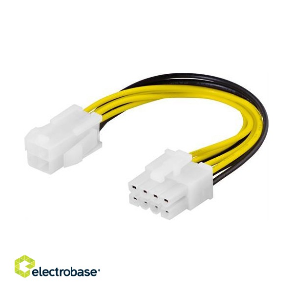 Adapter cable DELTACO 4pin, ATX12V to 8-pin EPS12V / SSI-44 фото 2