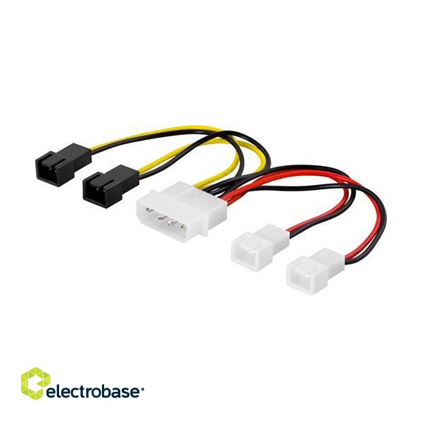 Cable DELTACO 4x3-pin / SSI-38 image 1