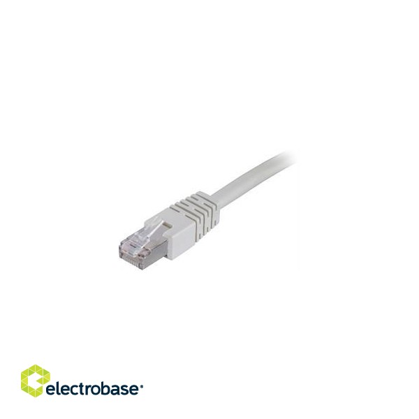 DELTACO F/UTP Cat6 patch cable, 0.5m, 250MHz, Delta-certified, LSZH, gray /  STP-60  image 3