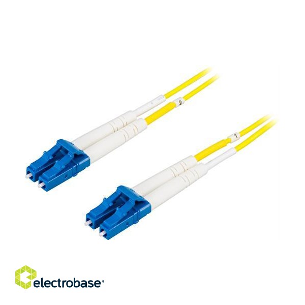 DELTACO fiber cable, LC - LC, 9/125, OS2, duplex, single mode / LCLC-2S image 1