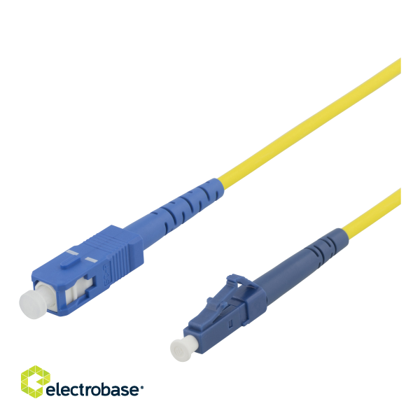 Fiber cable DELTACO 10m, LC - SC, 9/125, OS1/2, single mode, LSZH / LCSC-810