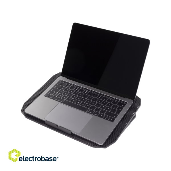Laptop cooler DELTACO up to 15.6", 2x120mm, LED lights, black / LTC-100 image 4