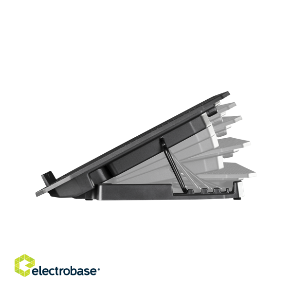 Laptop cooler DELTACO up to 15.6", 2x120mm, LED lights, black / LTC-100 image 5