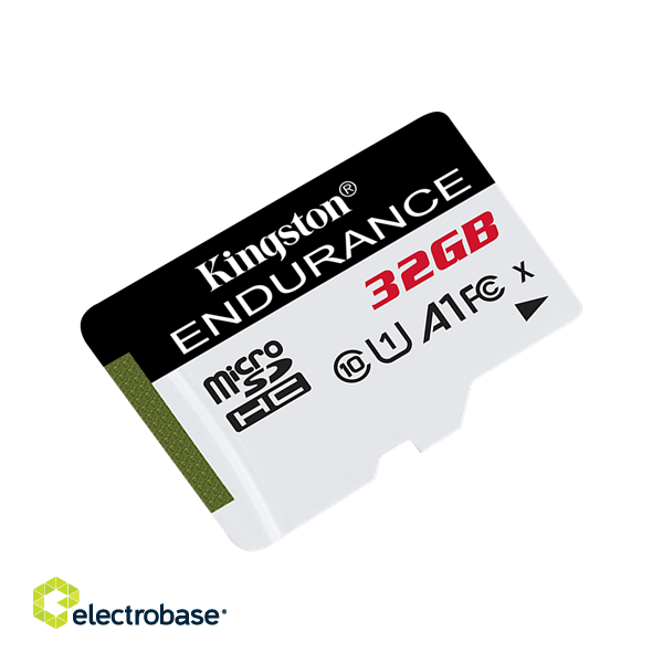Kingston Endurance microSDHC card, 32GB, UHS-I, Class 10, 95MB / s read, 45MB / s write, black / KING-2813 image 1