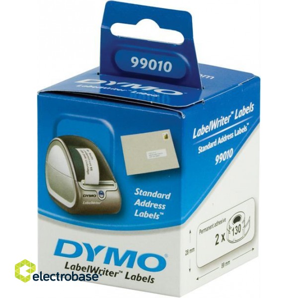 Etiketės DYMO LabelWriter 89x28 mm, 2x130 vnt. / S0722370 99010