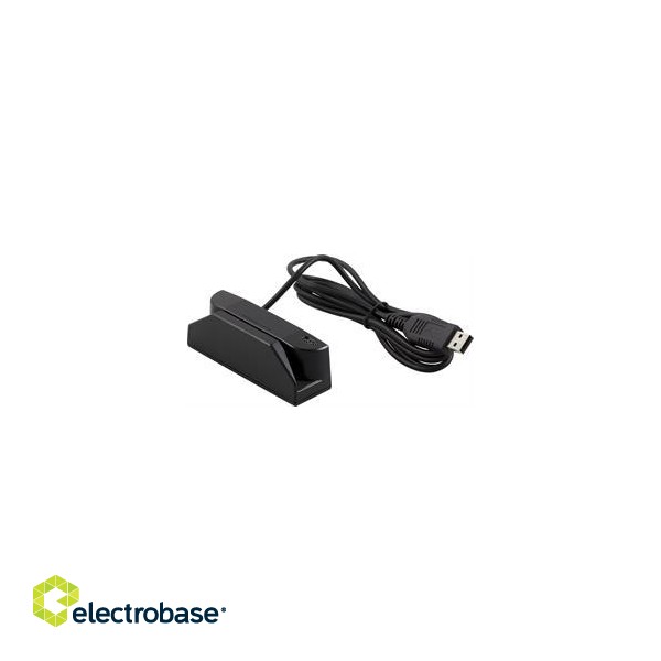 Magnetic card reader, lane 1 + 2 + 3, USB, black  TMSR-33K-SB / POS-402