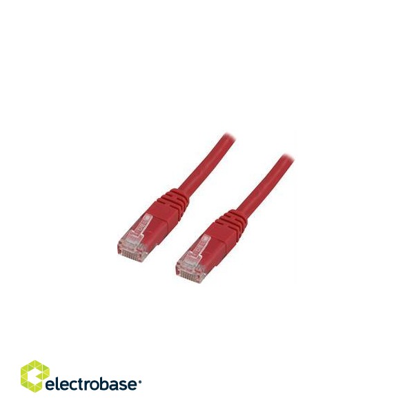 Cable DELTACO U / UTP Cat5e 1.0 m, red / R1-TP image 3