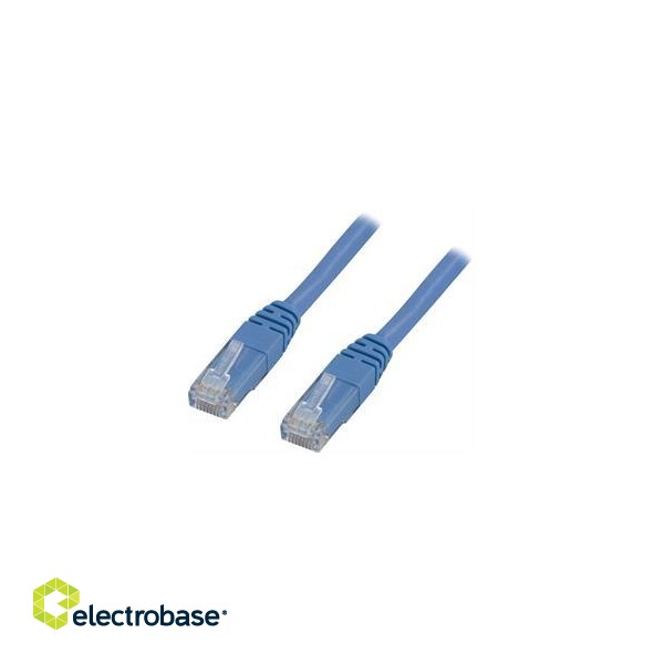 Cable DELTACO U / UTP Cat5e 1.0 m, blue / B1-TP image 1