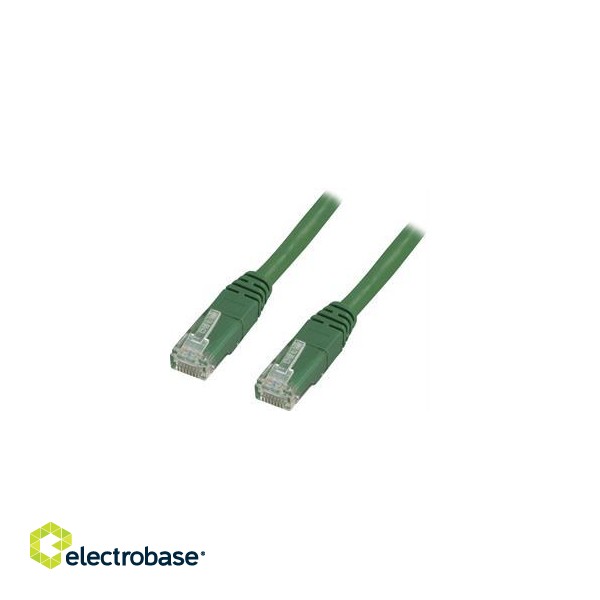 Cable DELTACO U / UTP Cat5e 0.5 m, green / G05-TP image 3
