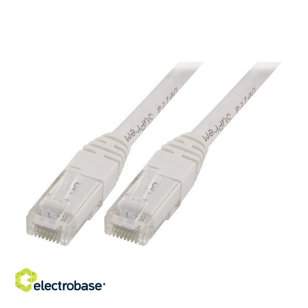 DELTACO U / UTP Cat5e patch cable, 2m, 100MHz, Delta-certified, white / V2-TP image 2