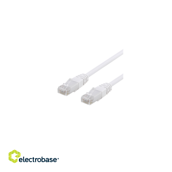 U / UTP Cat6 patch cable, CCA, 10m, 250MHz EPZI white / TP-610V-CCA image 2