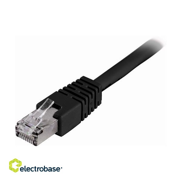 DELTACO F / UTP Cat6 patch cable, 30m, 250MHz, Delta-certified, LSZH, black STP-630S