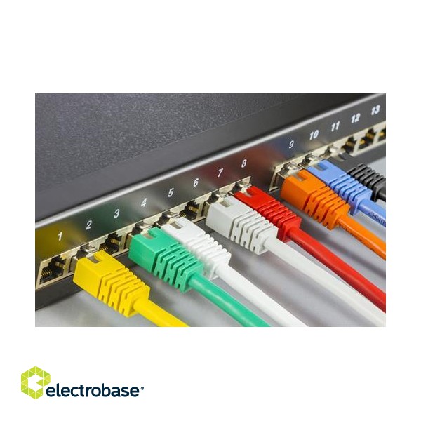 DELTACO F / UTP Cat6 patch cable, 3m, 250MHz, Delta-certified, LSZH, green STP-63G image 3