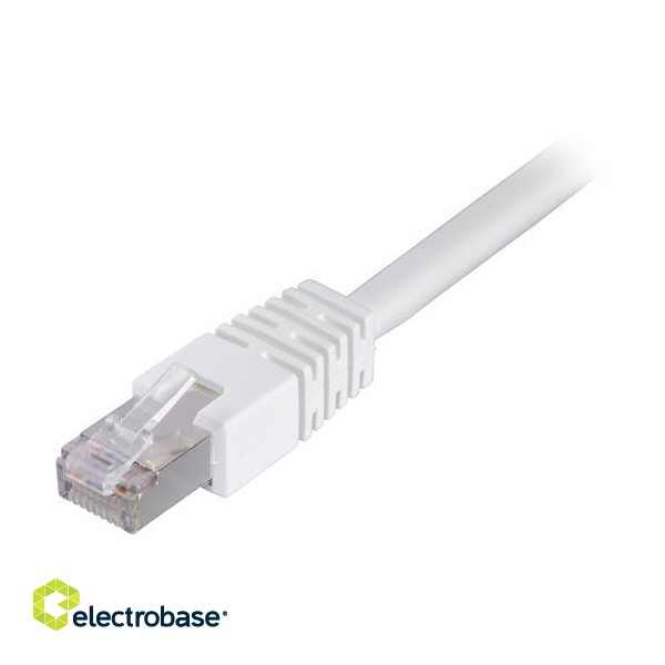 DELTACO F / UTP Cat6 patch cable, 5m, 250MHz, Delta-certified, LSZH, white  / STP-65V image 1