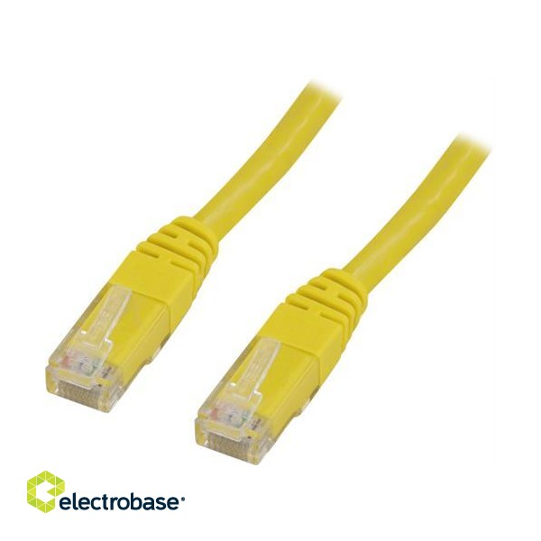 DELTACO U / UTP Cat6 patch cable, 0.3m, 250MHz, Delta certified, LSZH, yellow / TP-603GL