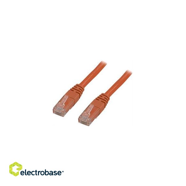 DELTACO U / UTP Cat6 patch cable, 10m, 250MHz, Delta-certified, LSZH, orange TP-610-OR image 1