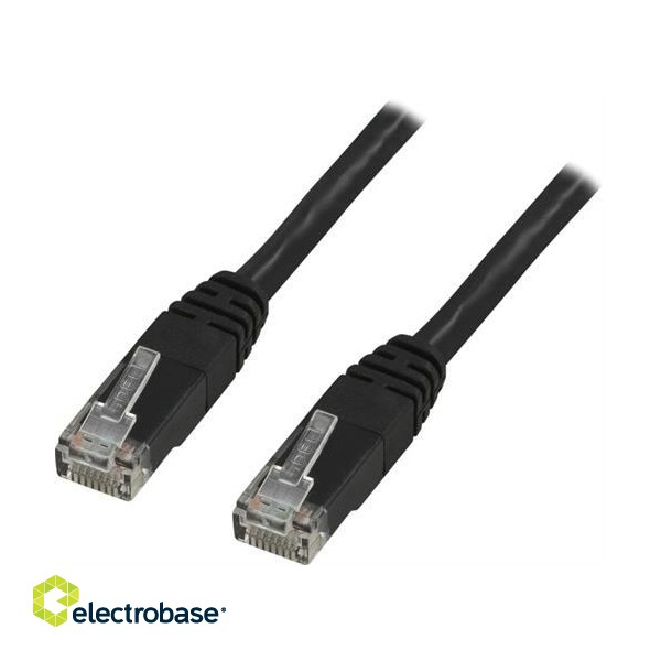 DELTACO U / UTP Cat6 patch cable, 1m, 250MHz, Delta certified, LSZH, black  TP-61S