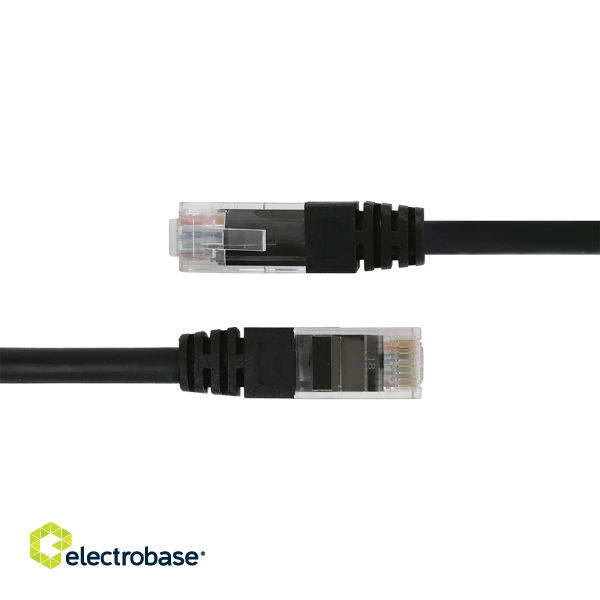 Network cable DELTACO U/UTP Cat6, 2m, black / TP-62S-K / R00210008 image 2