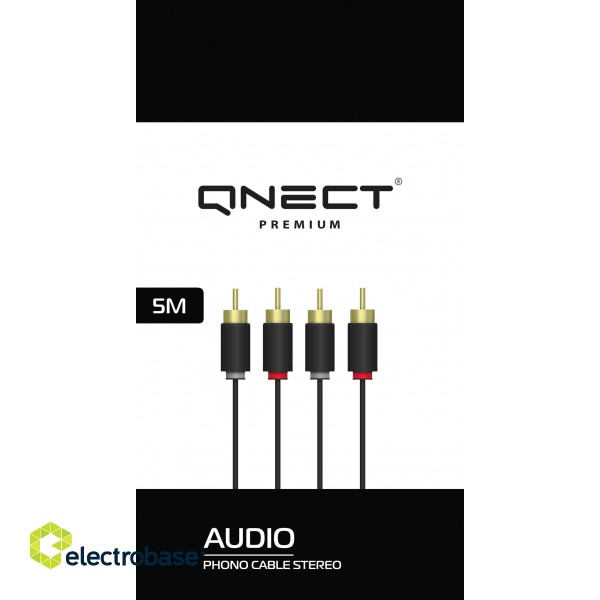 Cable QNECT 2xRCA-2xRCA, 5m / 101964 image 1