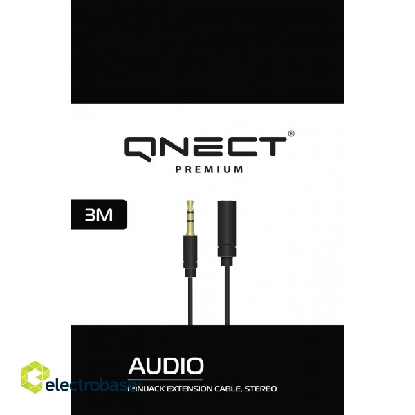 Cable QNECT 3.5 male-3.5 female, 3m / 101347 image 1