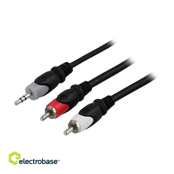 Cable DELTACO audio, 3.5mm-2xRCA, 3.0m / MM-141 image 1