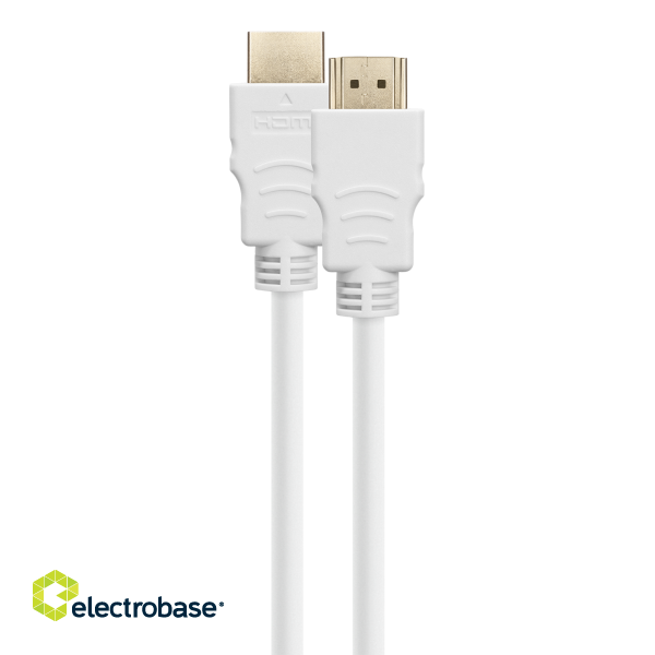 HDMI cable DELTACO ULTRA High Speed, 48Gbps, 2m,  eARC, QMS, 8K at 60Hz, 4K at 120Hz, white / HU-20A image 2