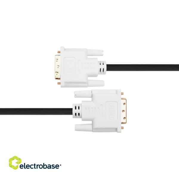 Cable DELTACO DVI-D Dual Link, 1080p 60Hz, 2m, black / R00120003 image 2