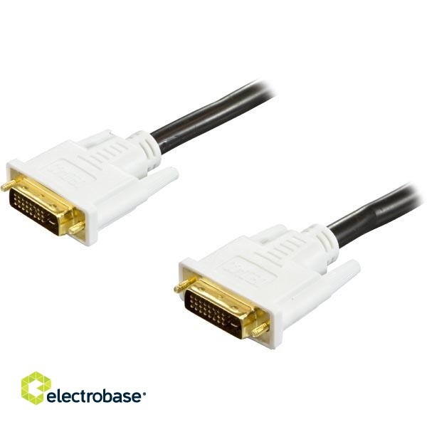 Cable DELTACO DVI-D "dual link", 2.0m / DVI-600A-K image 2