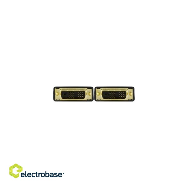 DELTACO DVI Single Link Monitor Cable, DVI-D 18 + 1-pin ha-ha, gold plated contacts, 2m, black / VE011-A фото 1