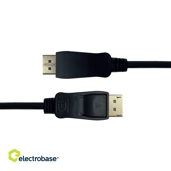 DisplayPort cable DELTACO DisplayPort, 4K UHD, 21.6 Gb/s, 1m, black / DP-1010-K / 00110001 image 2