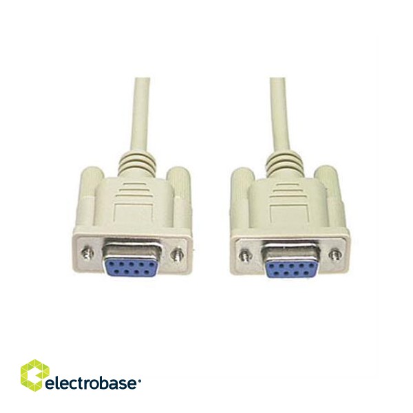 Cable DELTACO, 9 pin D-Sub (DB-9) - female 2.0m / DEL-25 image 2
