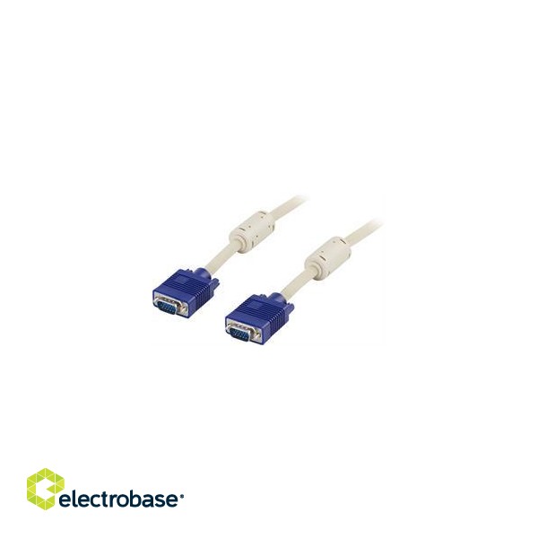 DELTACO cable RGB HD15ha-15ha 10m / RGB-2C image 1