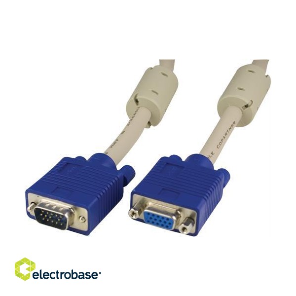 DELTACO extension cable RGB HD 15ha-ho, 2 m, gray  / RGB-6 image 2