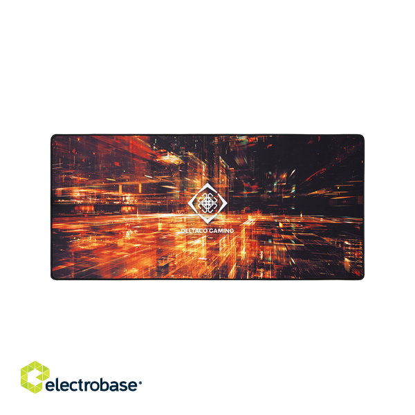 Mouse pad DELTACO GAMING XXL, 1200x600x4mm, black with abstract pattern / GAM-099 image 1