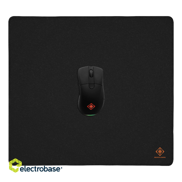 Mousepad DELTACO GAMING DMP460 L, 450x400x4mm, stitched edges, black / GAM-137 image 2