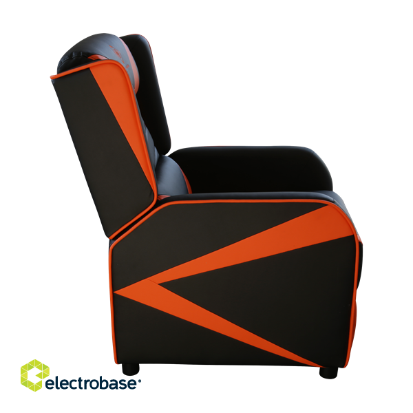 Gaming Armchair DELTACO GAMING PU leather,  black/orange GAM-087 image 4