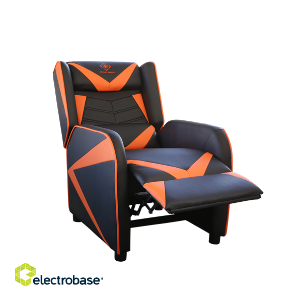 Gaming Armchair DELTACO GAMING PU leather,  black/orange GAM-087 image 6