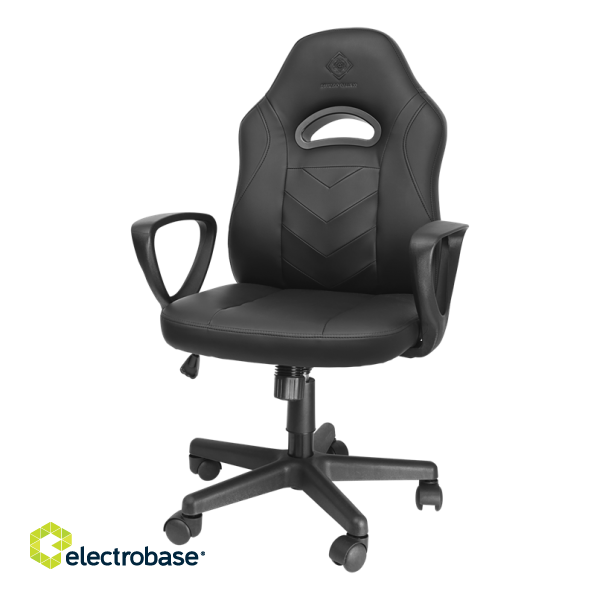 Gaming chair DELTACO GAMING Junior, PU leather, black / GAM-094 image 1