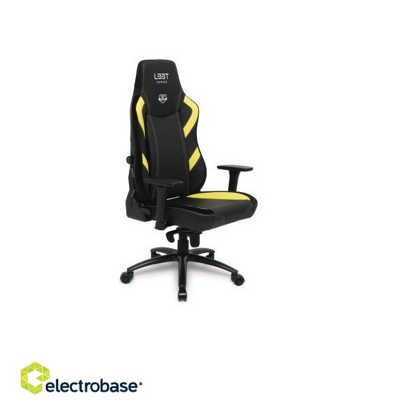 Gaming chair L33T GAMING E-SPORT PRO Excellence (L) (PU) Black - Yellow decor / 160442 image 1