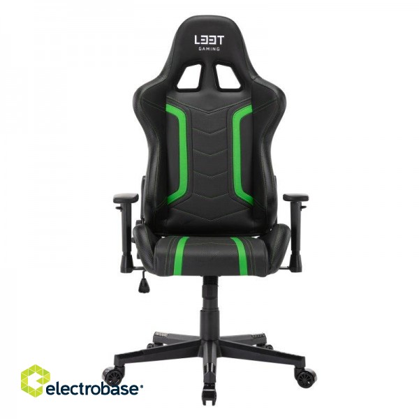 Gaming chair L33T GAMING ENERGY (PU) - Green / 160364 image 1