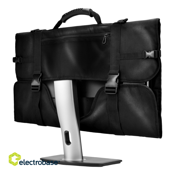 Monitor carrying bag DELTACO GAMING with pockets for accessories size L, for 24"-27" monitors, black / GAM-122 image 1