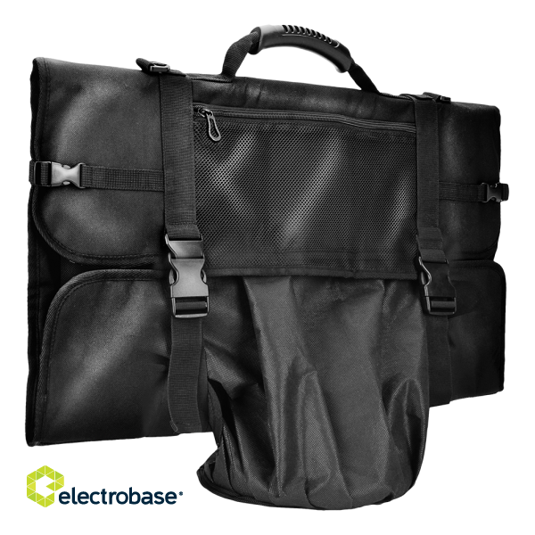 Monitor carrying bag DELTACO GAMING with pockets for accessories size L, for 24"-27" monitors, black / GAM-122 image 5