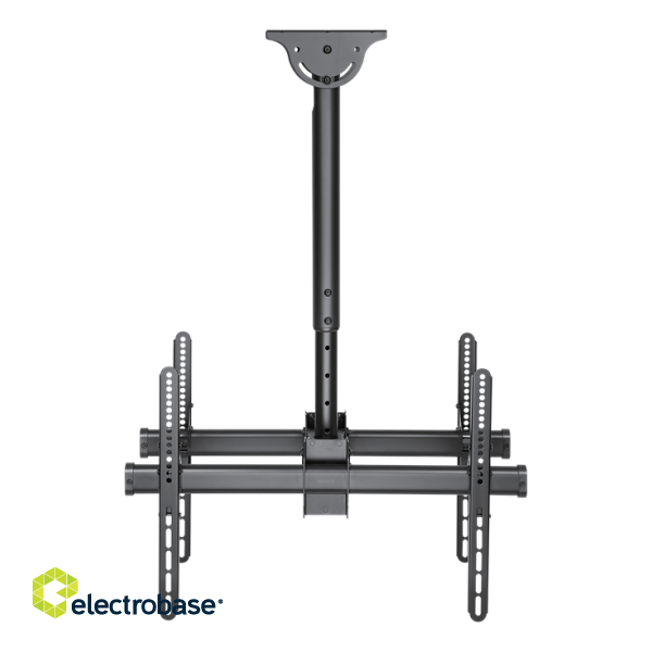 Telescopic back-to-back ceiling mount DELTACO OFFICE for LED / LCD, 37-70 ", 560 - 910 mm, black  ARM-0403 image 1