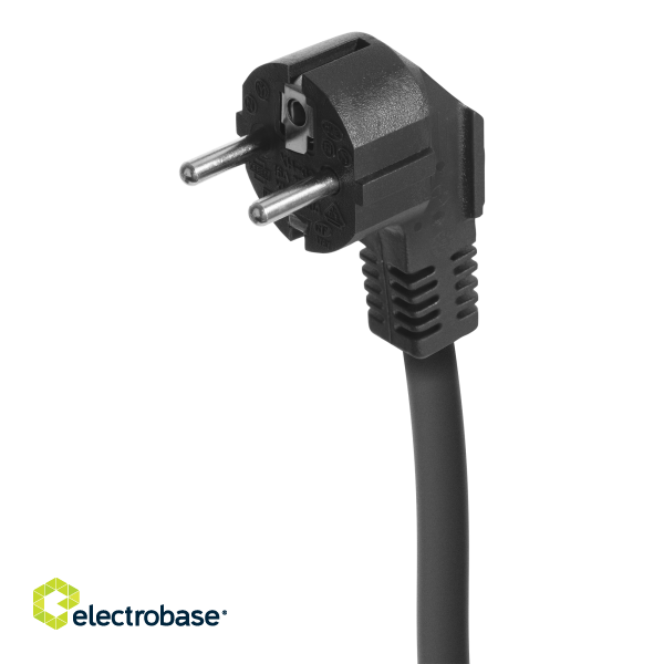 Charging cable DELTACO e-Charge Schuko for type 2, 1 phase, 1.8KW, 4m + 1.5m, black / EV-1227 image 7