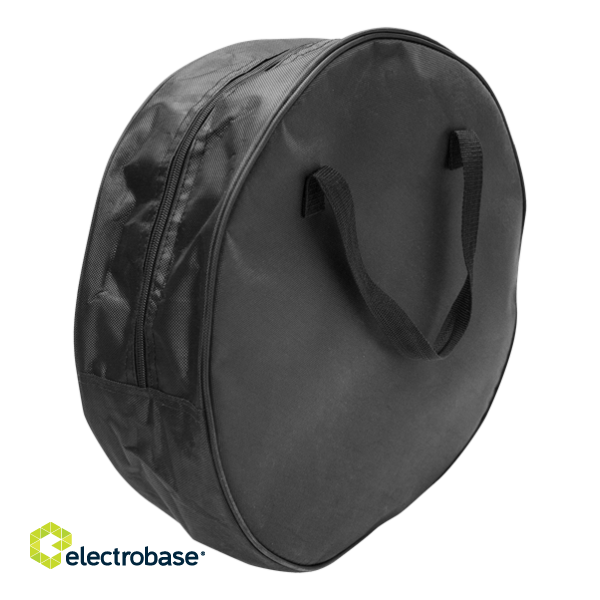 EV-Charge cable storage case DELTACO nylon, zipper, black / EV-5100 image 1