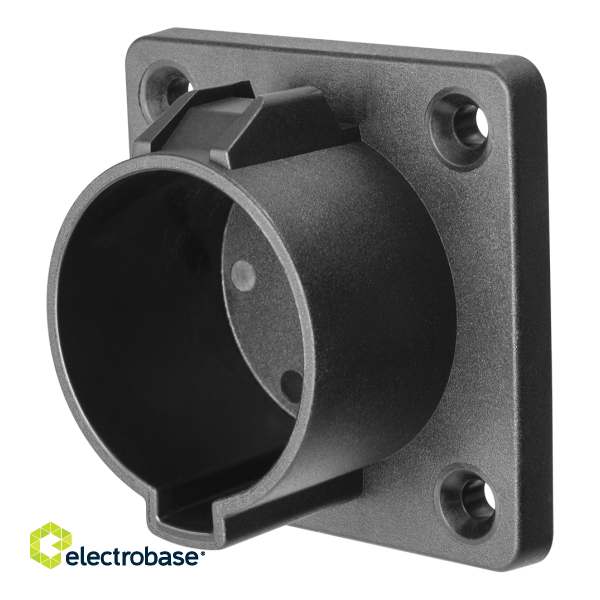 Wall bracket DELTACO e-Charge, for Type 1 charging connector, protects against dirt, black / EV-5101 image 1