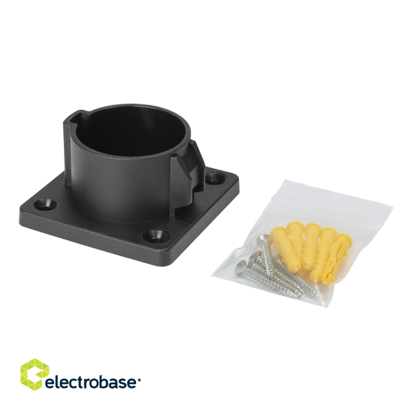 Wall bracket DELTACO e-Charge, for Type 1 charging connector, protects against dirt, black / EV-5101 image 3